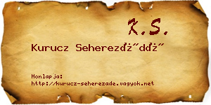 Kurucz Seherezádé névjegykártya